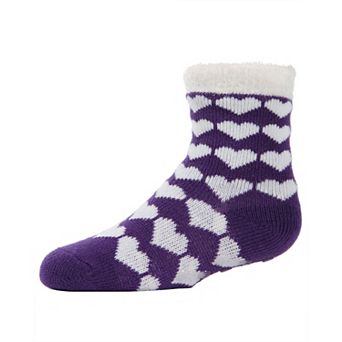 Hearts Galore Girl's Cozy Non-Slip Socks