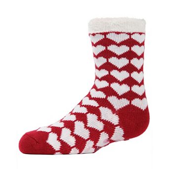 Hearts Galore Girl's Cozy Non-Slip Socks