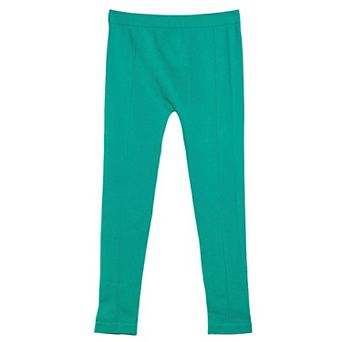 Girls Front Seam Cotton Blend Leggings