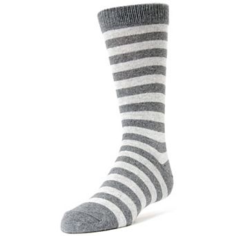 Two Color Striped Boys Cotton Blend Dress Socks