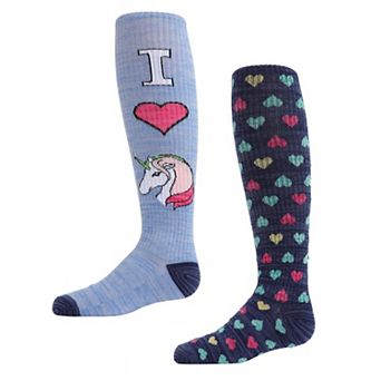 I Love Unicorns Knee High Socks 2 Pack