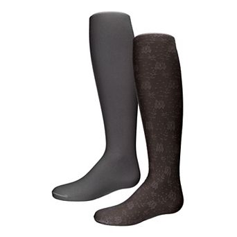 Floral & Lace Girl's Tights 2-Pack