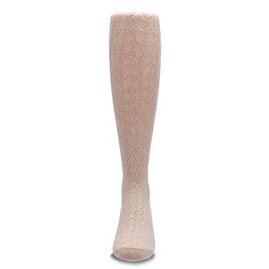 Shimmer Pointelle Girls Tights