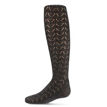 Shimmer Pointelle Girls Tights