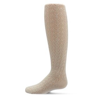Shimmer Pointelle Girls Tights