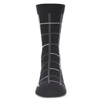 Window Pane Cotton Blend Boys Crew Sock