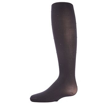 Glam Studded Crystal Opaque Girls Tights