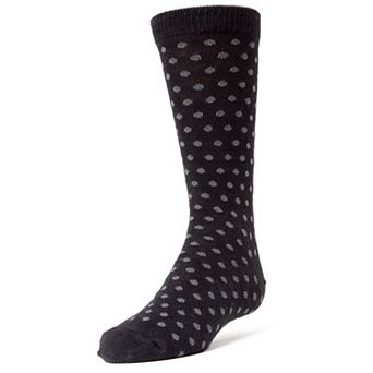 Polka Dot Cotton Blend Boys Dress Socks