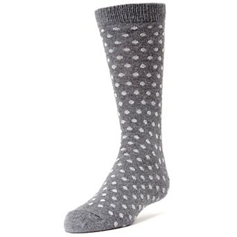 Polka Dot Cotton Blend Boys Dress Socks