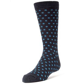Polka Dot Cotton Blend Boys Dress Socks