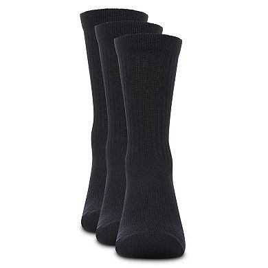 3 Pair Pack Boys Ribbed Cotton Blend Crew Sport Socks