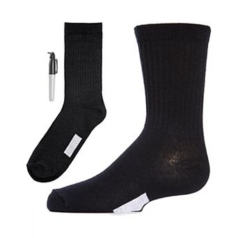 Write On Camp Kids Cotton Blend Crew Sock 3-pack