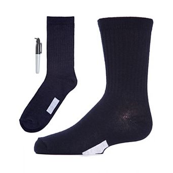 Write On Camp Kids Cotton Blend Crew Sock 3-pack