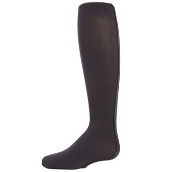 Velvet Back Seam Opaque Girls Tights