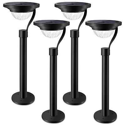 Twinkle Star 50 Lumen Solar Outdoor Lights 4 Pack Pathway Landscape Security