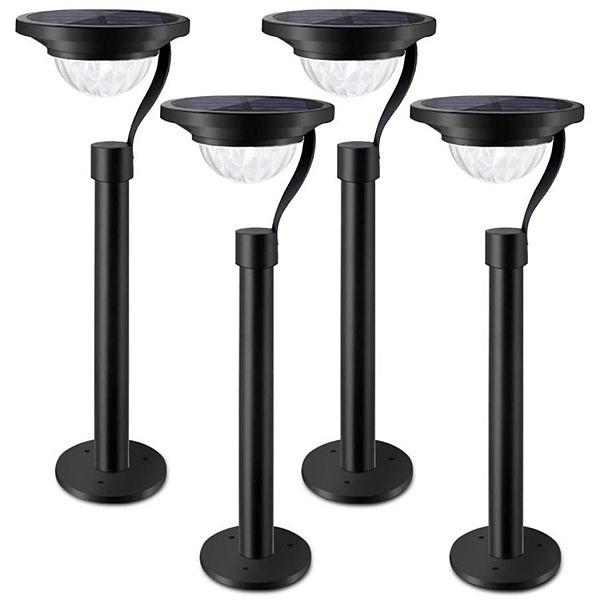 Twinkle Star 50 Lumen Solar Outdoor Lights 4 Pack Pathway, Landscape