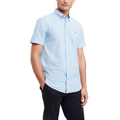 tommy hilfiger regular fit dress shirts Plus-Size Lace Fit-and-Flare Dress