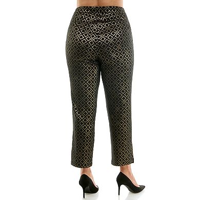 Plus Size Nina Leonard Ankle Length Millennium Pants