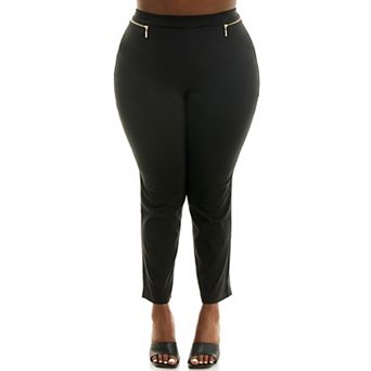 Plus Size Nina Leonard Ankle Length Millennium Pants