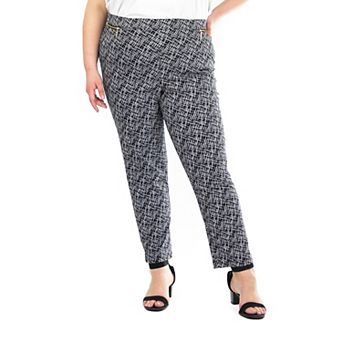 Plus Size Nina Leonard Ankle Length Millennium Pants