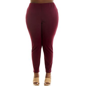 Plus Size Nina Leonard Ankle Length Millennium Pants