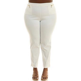 Plus Size Nina Leonard Ankle Length Millennium Pants