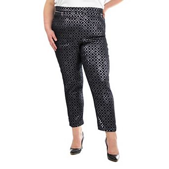 Plus Size Nina Leonard Ankle Length Millennium Pants