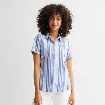 Petite Croft & Barrow® Camp Shirt