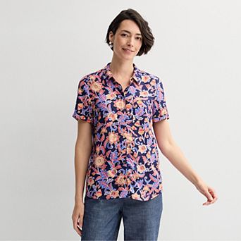 Petite Croft & Barrow ® Camp Shirt