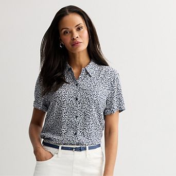 Petite Croft & Barrow® Camp Shirt