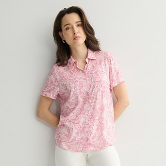 Petite Croft & Barrow® Camp Shirt