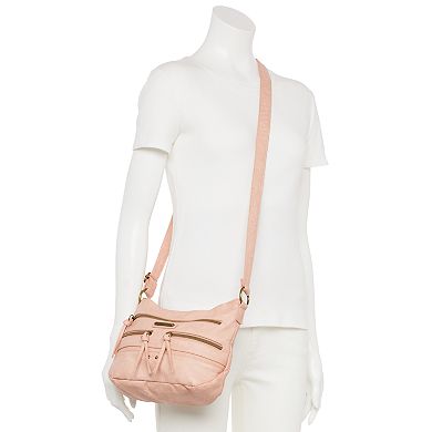 Stone & Co. Embossed Smokey Boat Bottom Hobo Bag