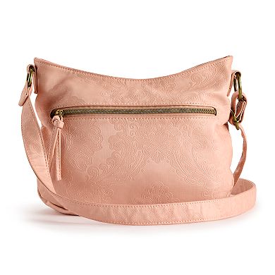 Stone & Co. Embossed Smokey Boat Bottom Hobo Bag