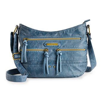 Stone & Co. Embossed Smokey Boat Bottom Hobo Bag