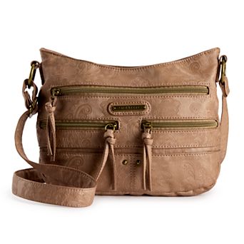 Stone & Co. Embossed Smokey Boat Bottom Hobo Bag