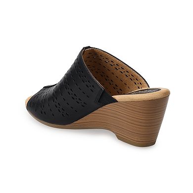 Croft & Barrow Women's Wedge Slide Sandals