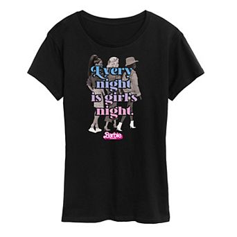 Women's Barbie The Movie Girls Night Graphic Tee