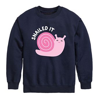 Girls 7-16 Snailed It Fleece Sweatshirt