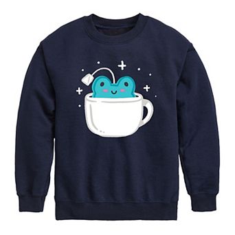 Girls 7-16 Teacup Frog Fleece Sweatshirt