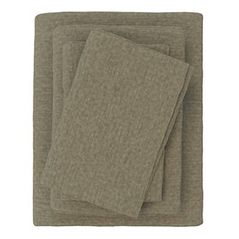 Madelinen Turkish Cotton Heathered Flannel Premium Sheet Set with Pillowcases