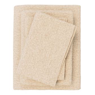 Madelinen Turkish Cotton Heathered Flannel Premium Sheet Set with Pillowcases