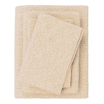 Madelinen Turkish Cotton Heathered Flannel Premium Sheet Set with Pillowcases