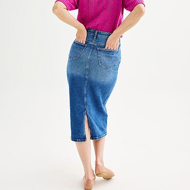 Women's Sonoma Goods For Life® Denim Midi Skirt