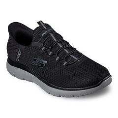 Grey slip hotsell on skechers