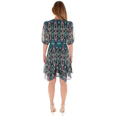 Women's Maison Tara Hanky Hem Fit & Flair Dress