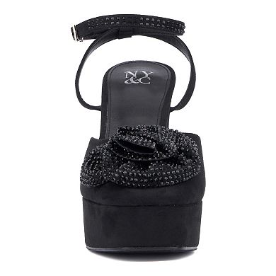 New York & Company® Raya Women's Flower Platform Heels