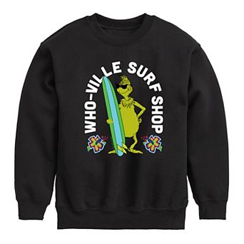 Boys 8-20 Dr. Seuss The Grinch Who-Ville Surf Shop Fleece Sweatshirt
