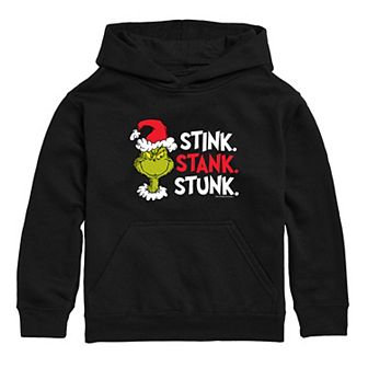 Boys 8-20 Dr. Seuss' The Grinch Who Stole Christmas Stink Stank Stunk Graphic Hoodie
