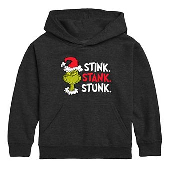 Boys 8-20 Dr. Seuss' The Grinch Who Stole Christmas Stink Stank Stunk Graphic Hoodie
