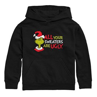 Boys 8-20 Dr. Seuss' The Grinch Who Stole Christmas All Your Sweaters Are Ugly Graphic Hoodie